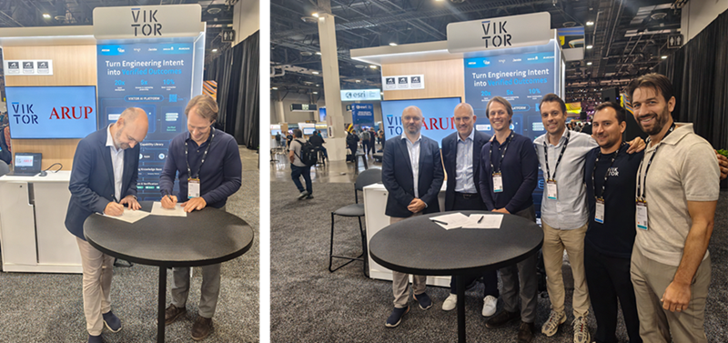 Arup and VIKTOR celebrate signing of global contract at Autodesk University 2026