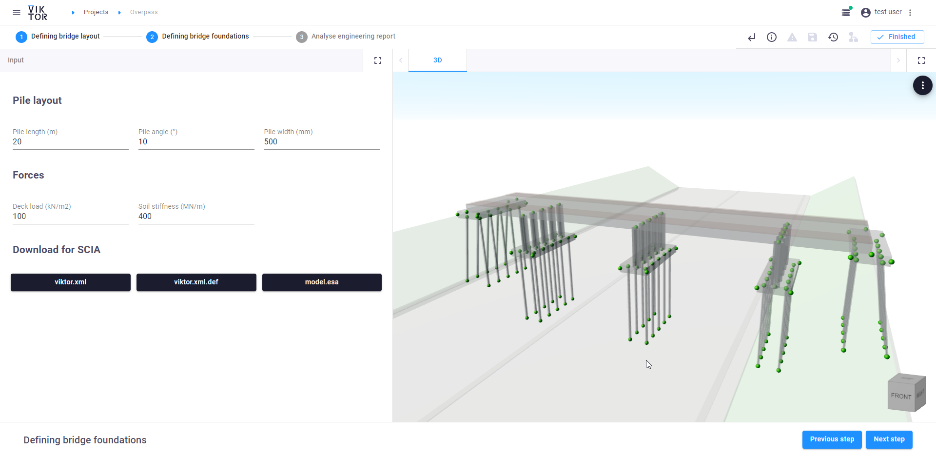 parametric bridge design with SCIA