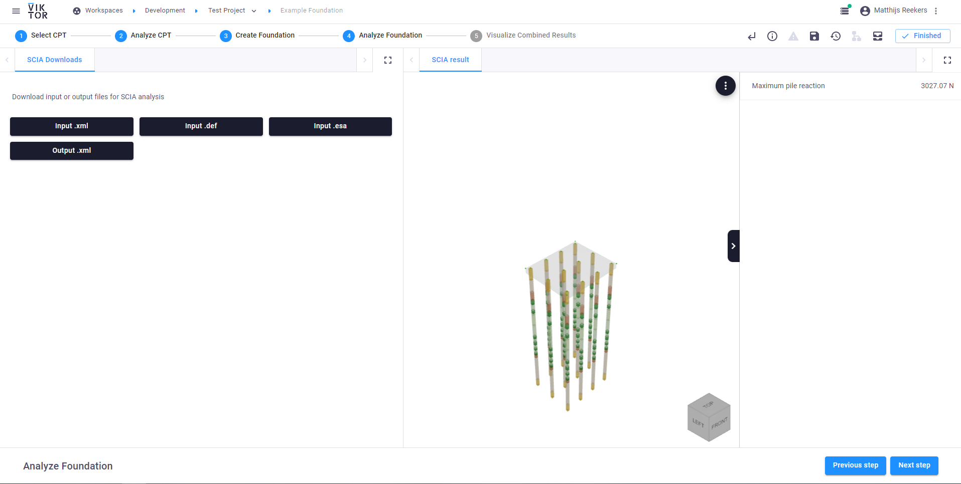 Analyze foundations with D-foundations and SCIA