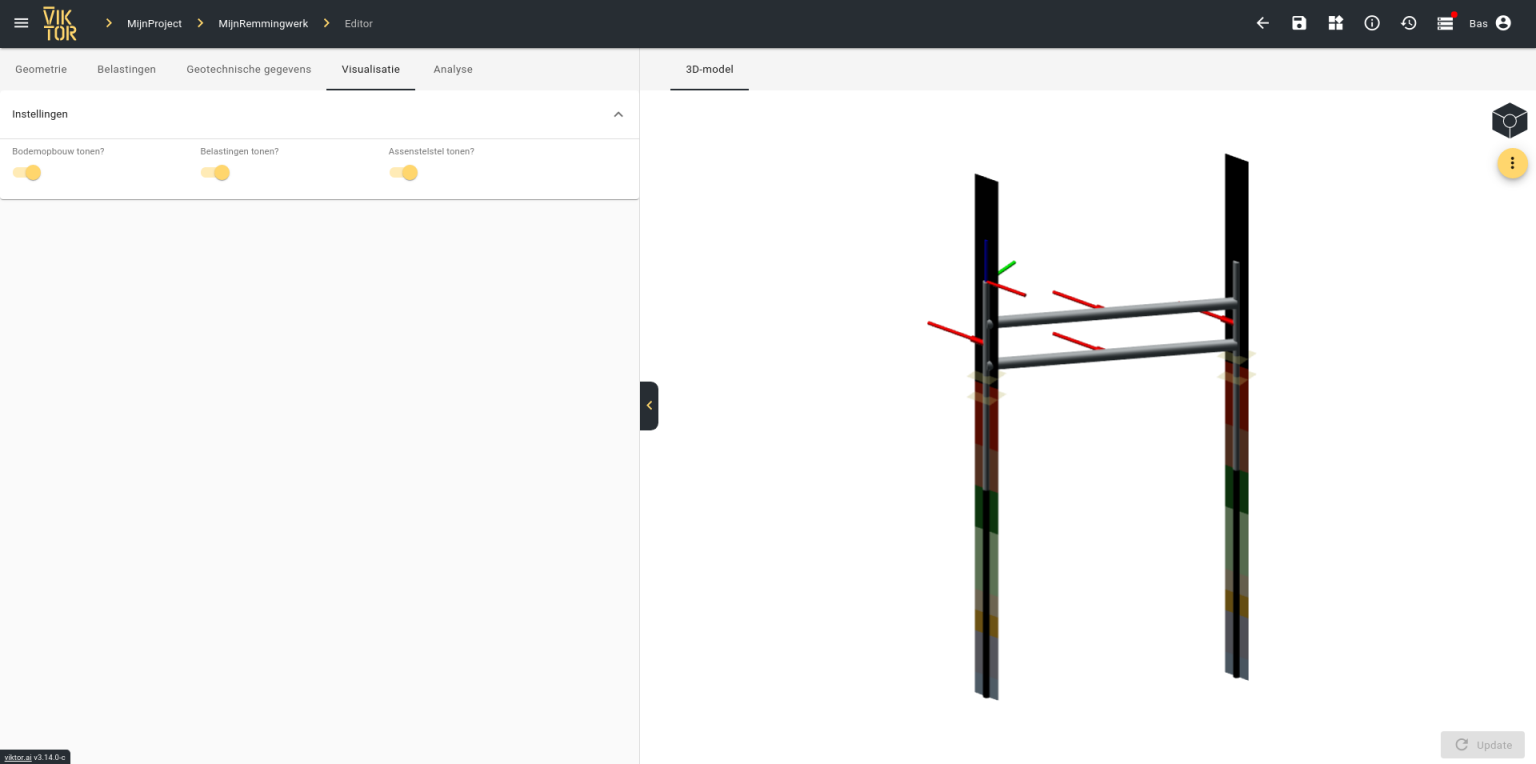 visualization of a RFEM model in a VIKTOR application