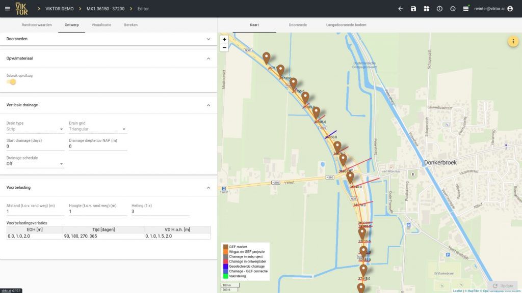 Soil layout modelling application in VIKTOR platform