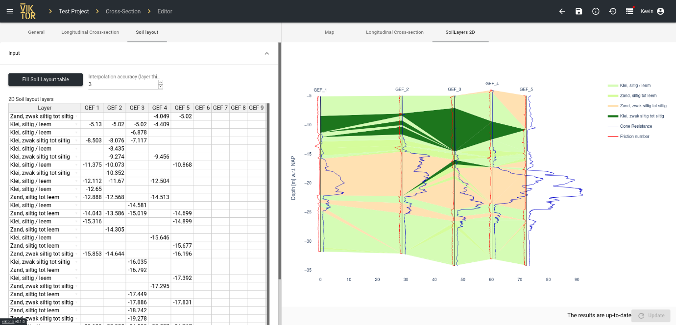 Visualization of geotechnical data in the VIKTOR app